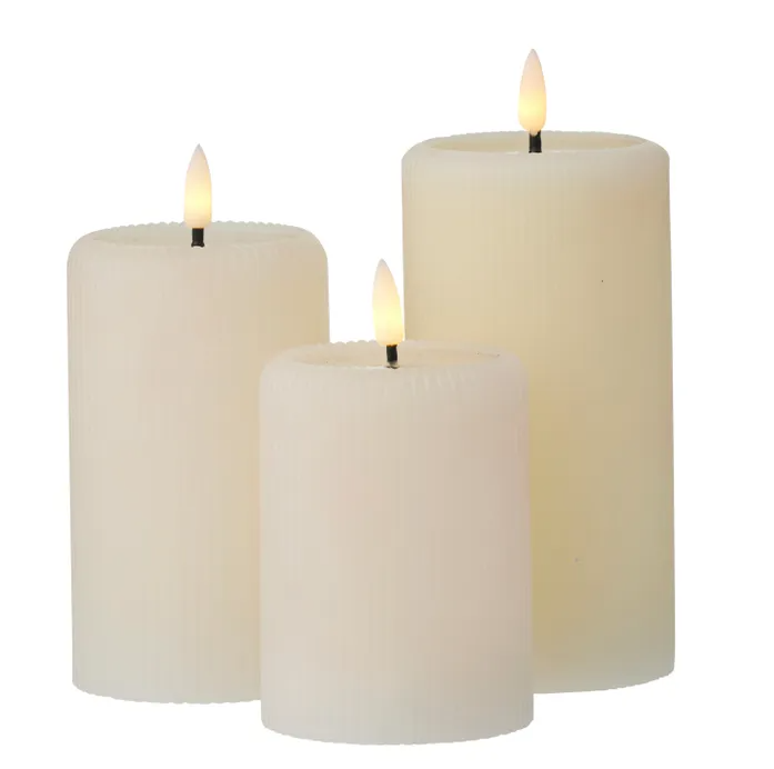 Cream Flameless Candle