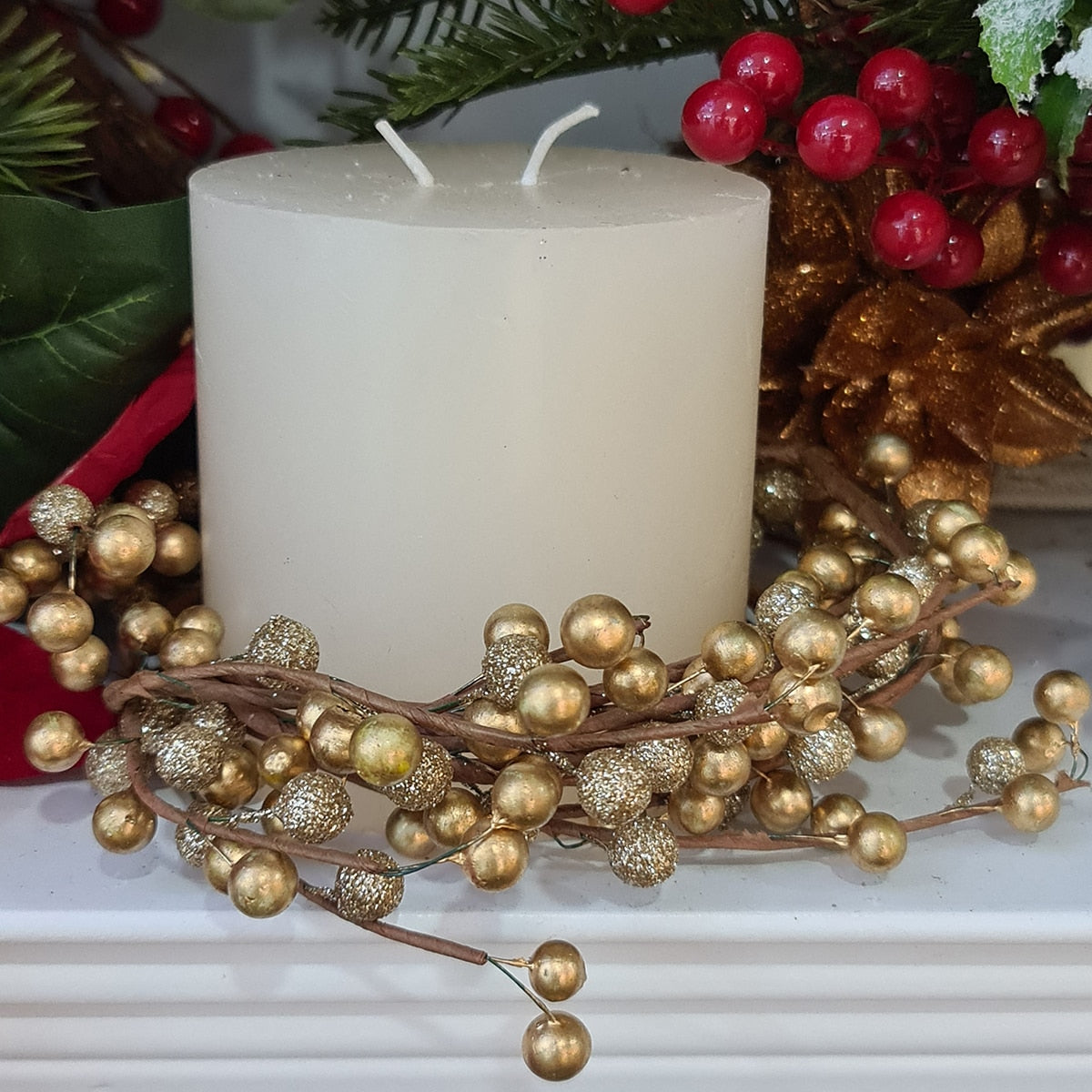 Gold Berry Garland - Gold