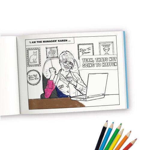 Karens in the Wild Colouring in Book
