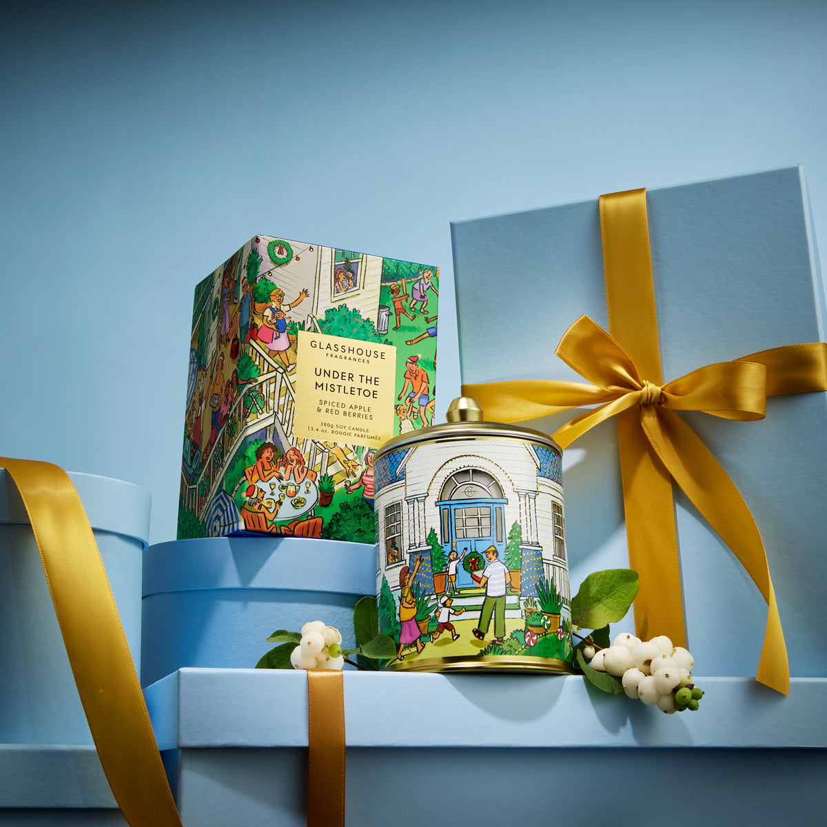 Glasshouse Fragrances - Under The Mistletoe Candle