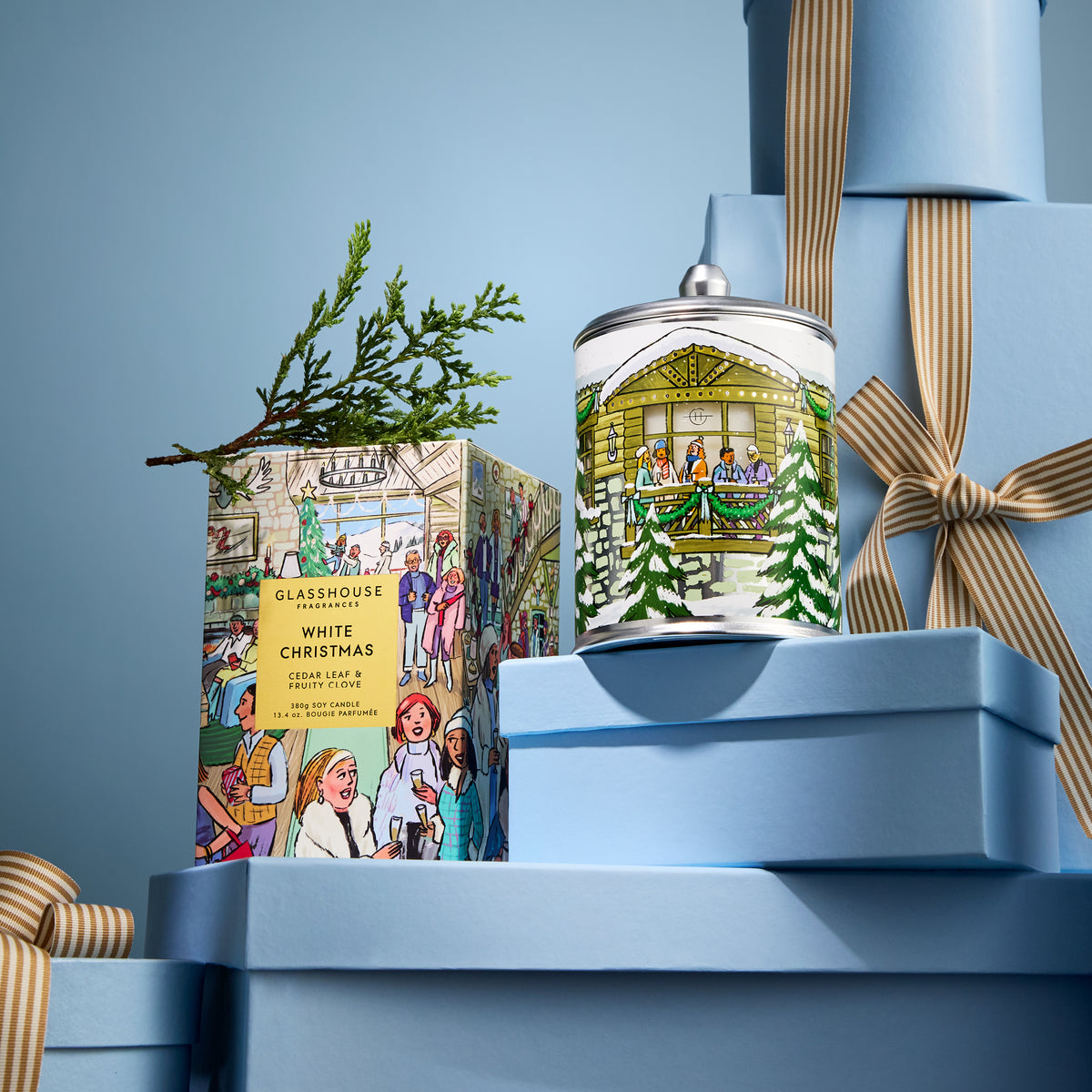 Glasshouse Fragrances - White Christmas Candle