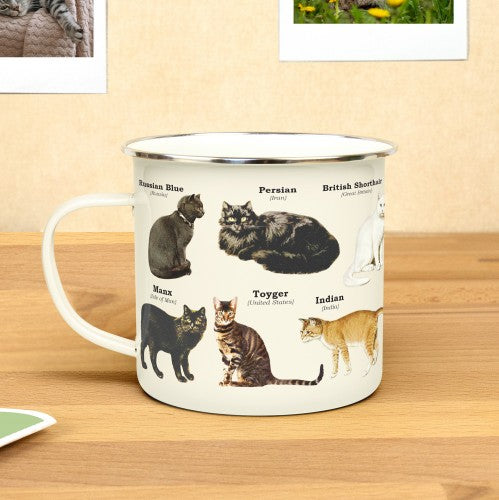 Cats Enamel Mug