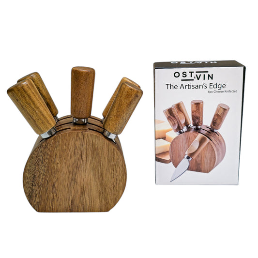 5 Piece Round Knife Block Gift Set