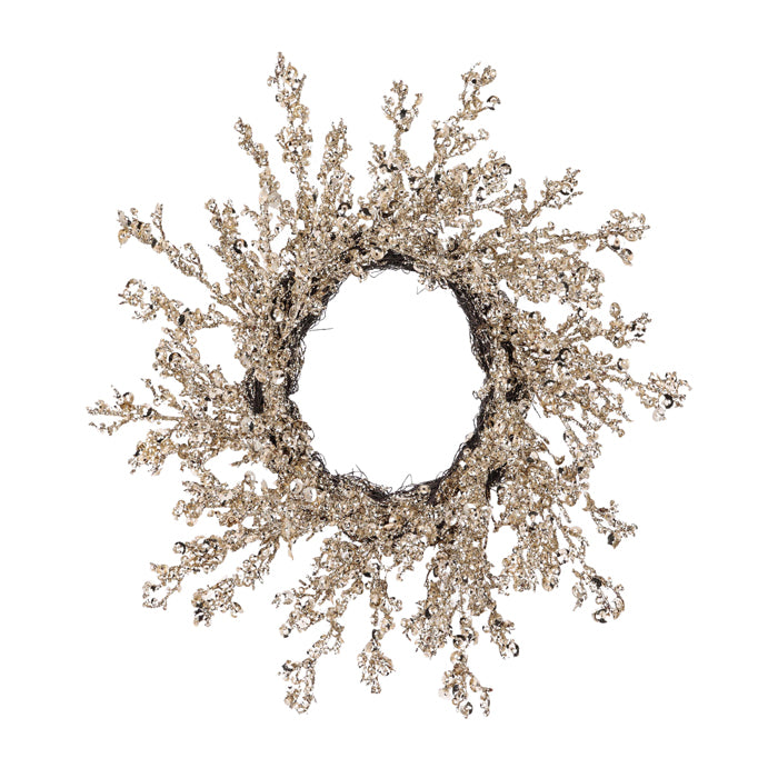 Ice Glitter Wreath Champagne - 2 sizes
