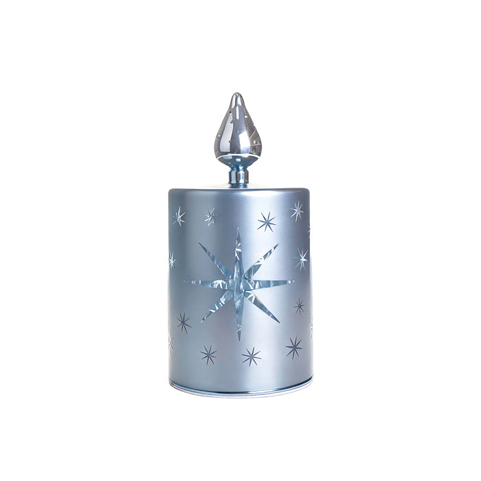 Glass Led Candle Sky Blue - 2 sizes