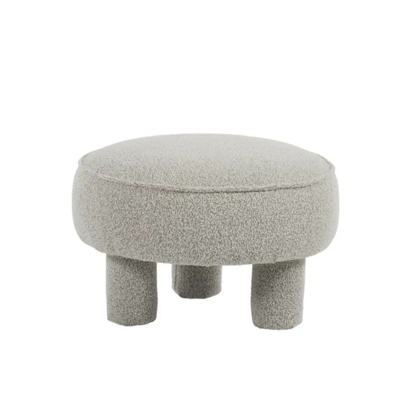 Astoria Boucle Round Ottoman