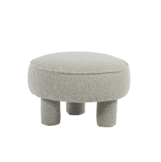 Astoria Boucle Round Ottoman
