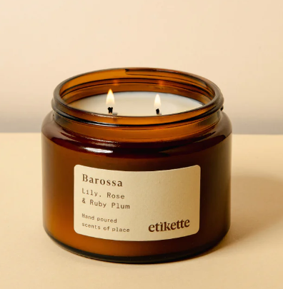 Etikette "Barossa" Lily, Rose & Ruby Plum Candle