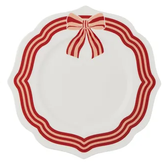 Christmas Bow Plate