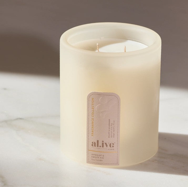 al.ive body 'Apricot & Sweet Fig' Soy Candle
