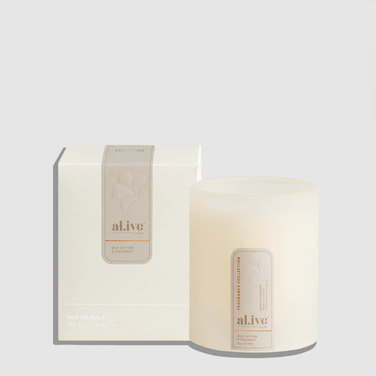 al.ive body 'Sea Cotton & Coconut' Soy Candle