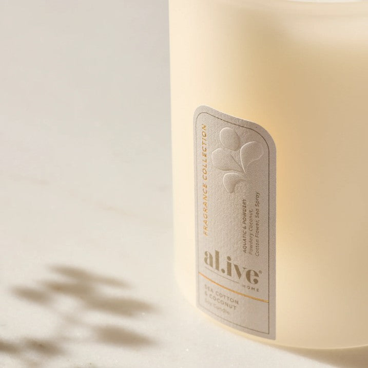 al.ive body 'Sea Cotton & Coconut' Soy Candle