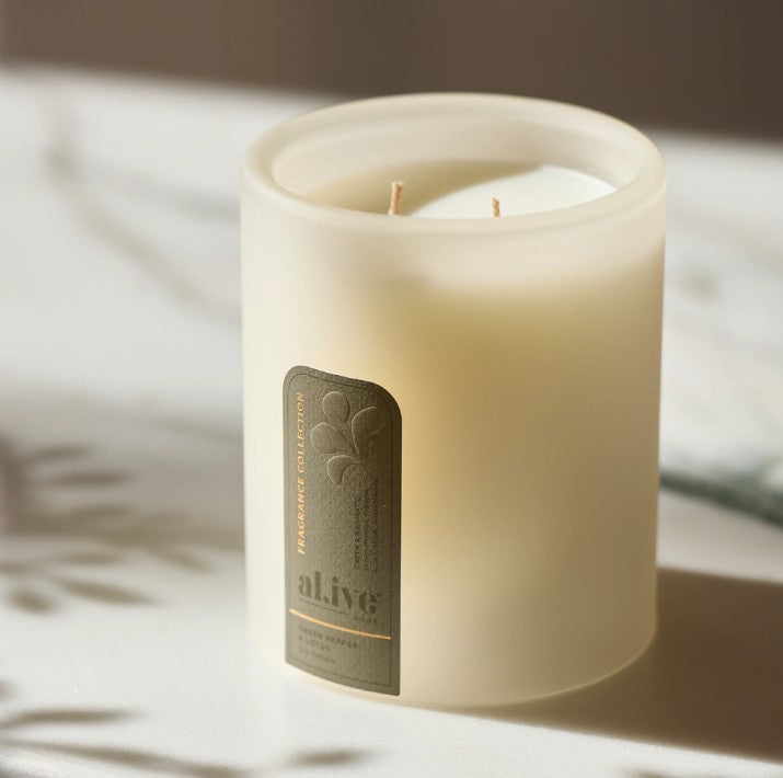 al.ive body 'Green Pepper& Lotus' Soy Candle
