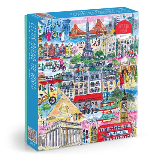 Cities Around the World 1000 Piece Puzzle