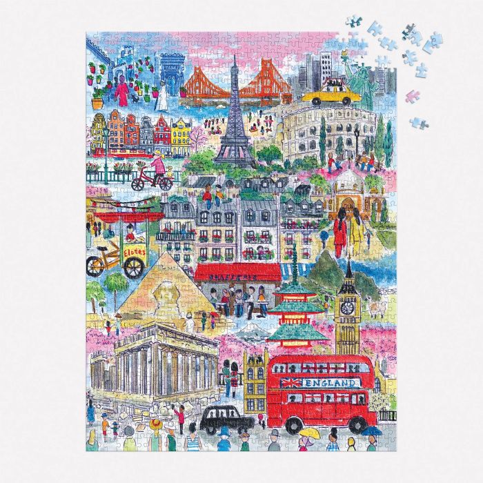Cities Around the World 1000 Piece Puzzle