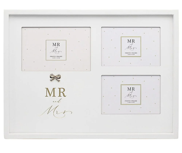 Jewelled Mr & Mrs Collage Frame