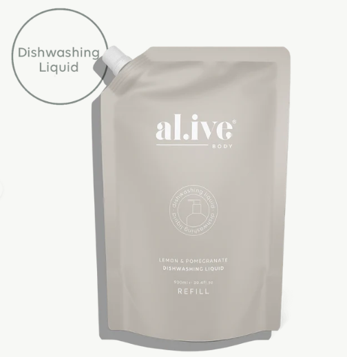 al.ive Lemon & Pomegranate Dishwashing Liquid Refill