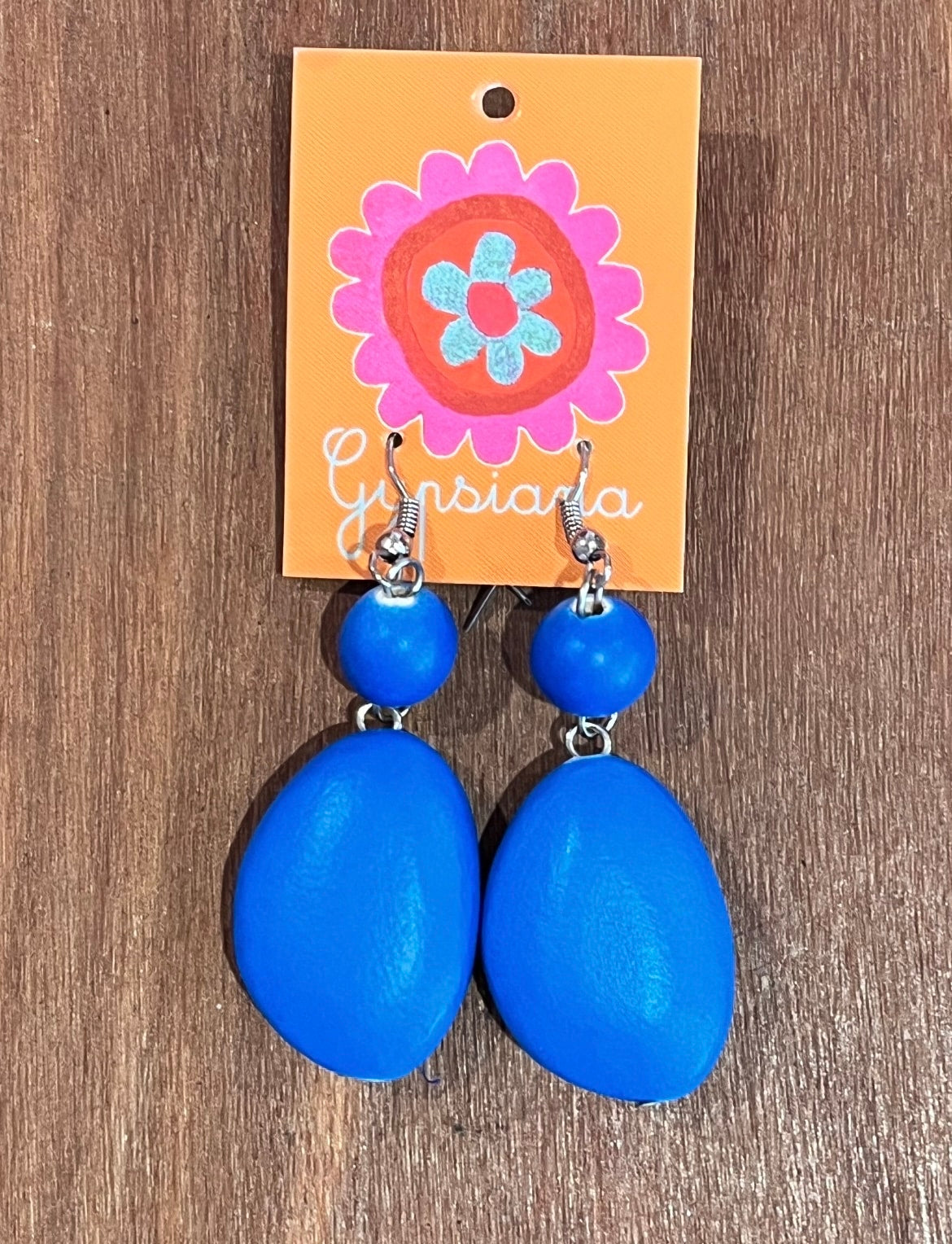 Coloured Drop Bead Earrings - 8 Colours