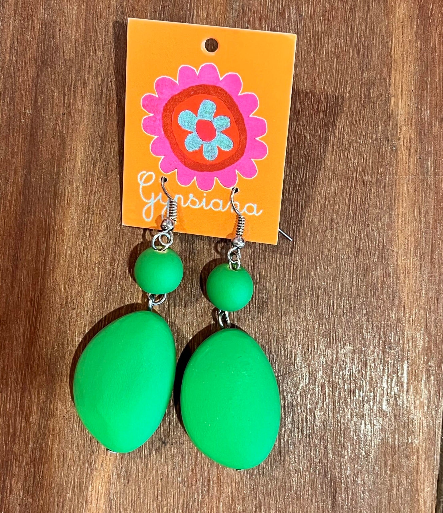Coloured Drop Bead Earrings - 8 Colours