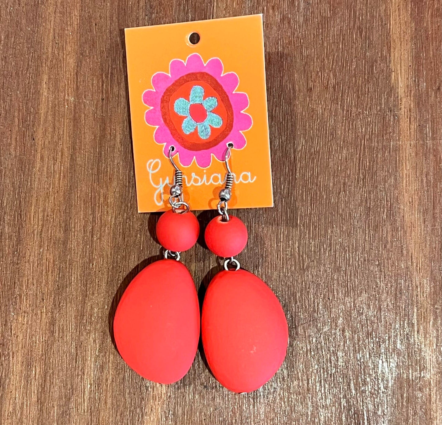 Coloured Drop Bead Earrings - 8 Colours