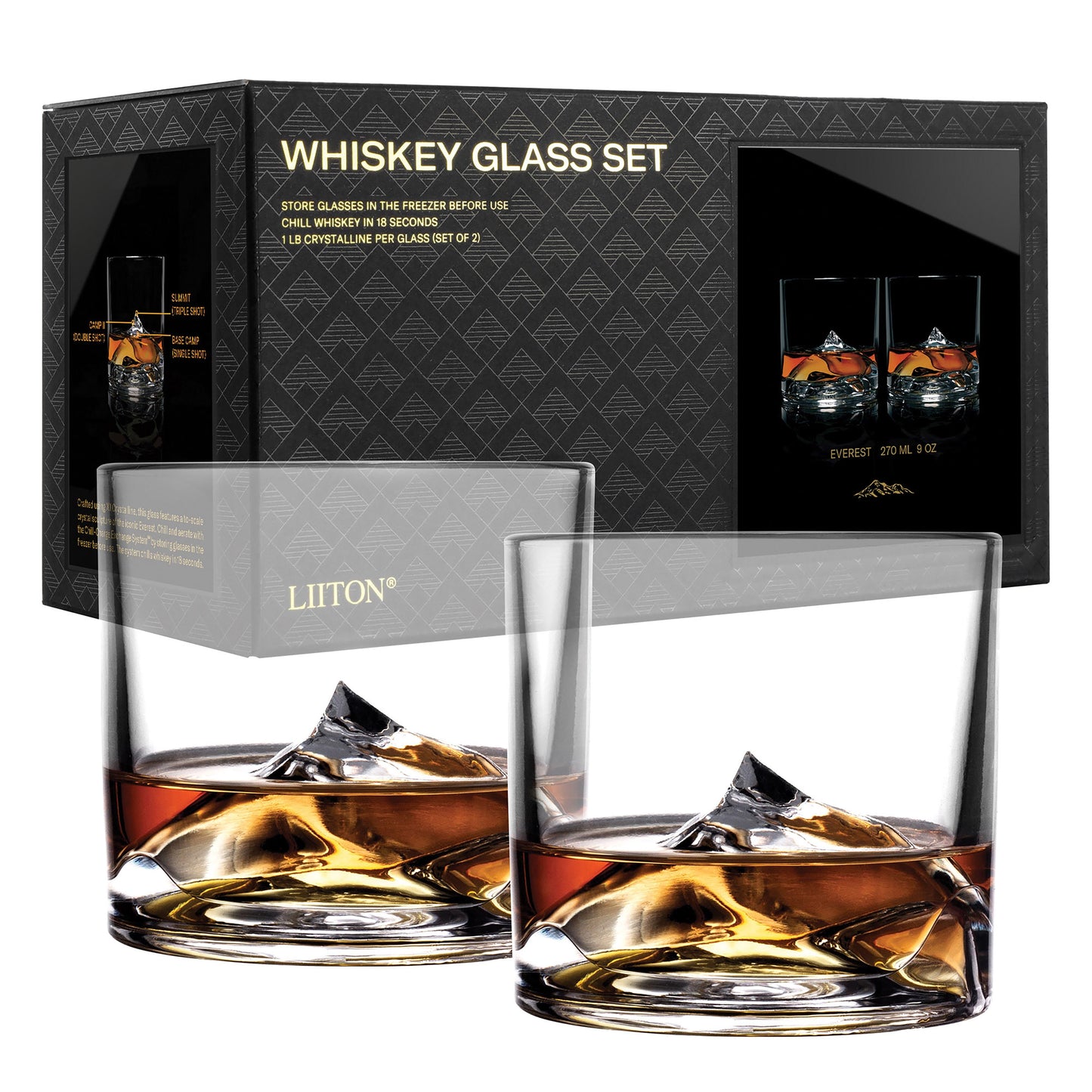 Whiskey Glass - Set of 2 (Everest Glasses)