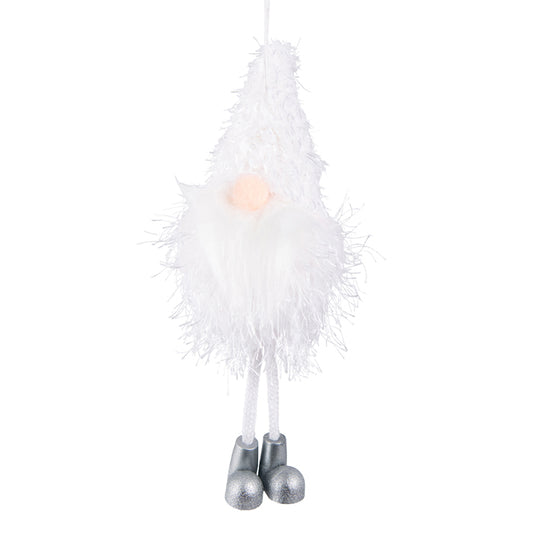 Fabric White Hanging Gnome