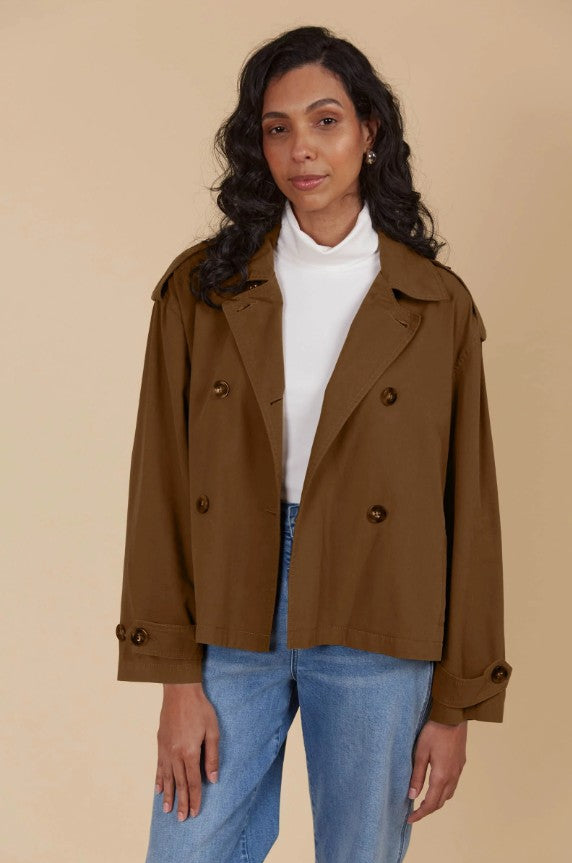 Freya Cropped Trench - 3 Colours