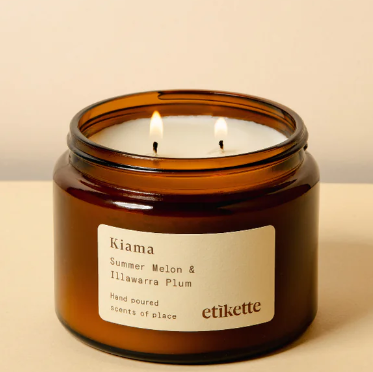 Etikette "Kiama" Summer Melon & Illawarra Plum Candle