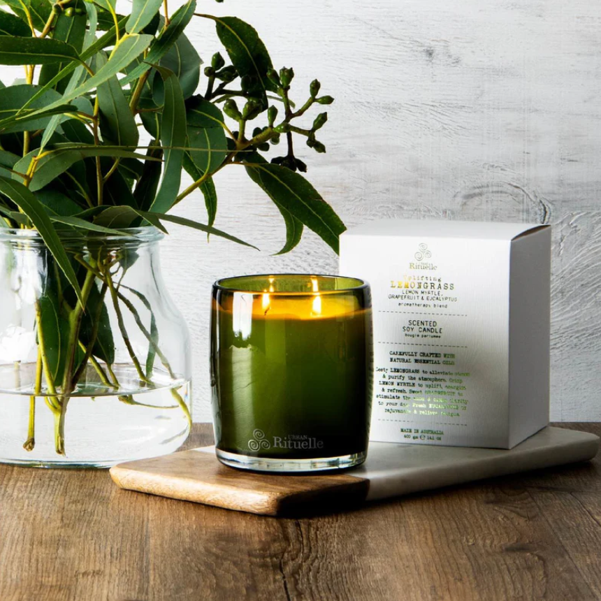 Uplifting Lemongrass Soy Candle 400gm