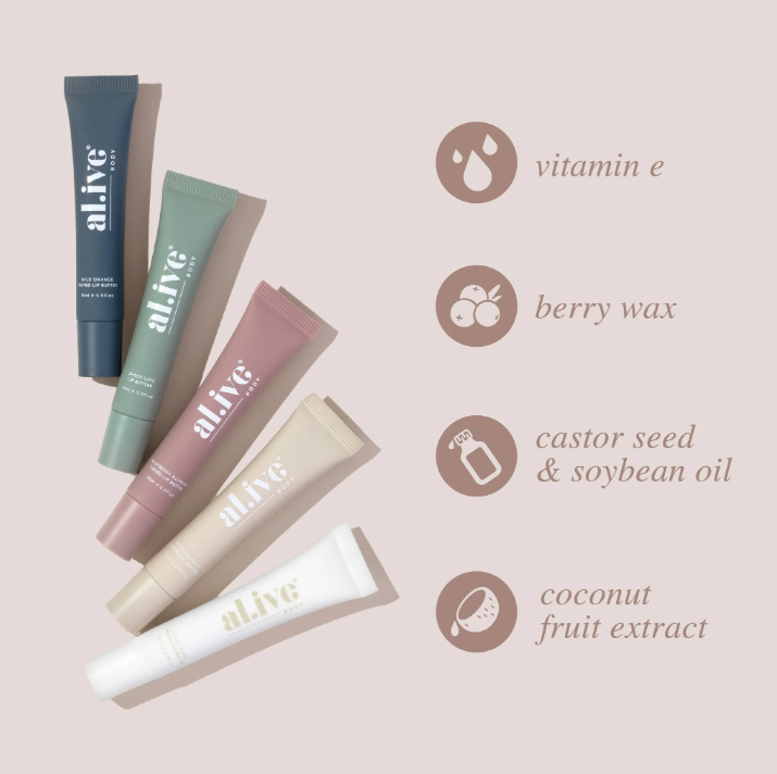 al.ive Tinted Lip Butter - 5 Scents