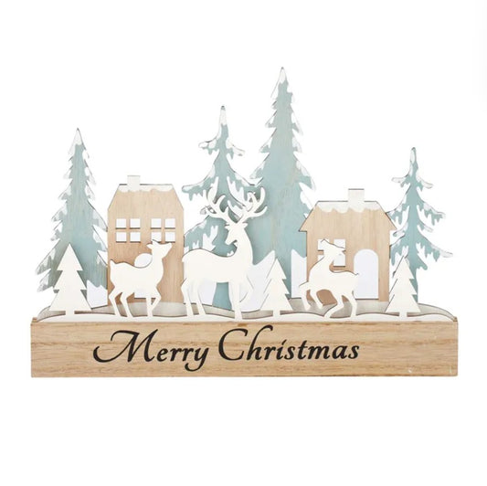 Wooden Merry Christmas Sign