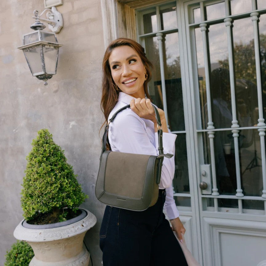 Mirabelle Dark Olive Shoulder Handbag