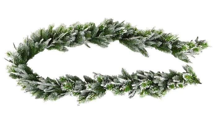 Deco Pine Garland with Snow
