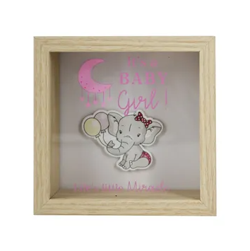 Pink Elephant Baby Money Bank