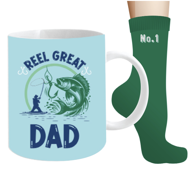 Reel Great Dad Mug & Sock Set