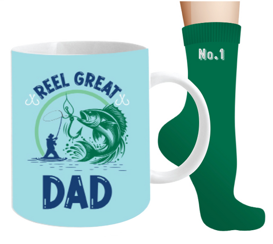 Reel Great Dad Mug & Sock Set