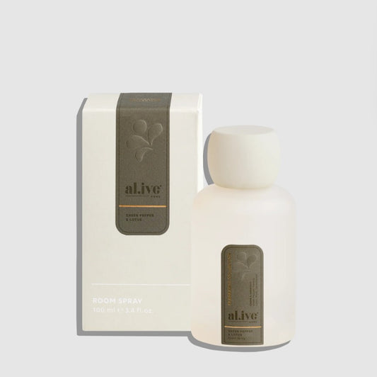 al.ive body 'Green Pepper & Lotus' Room Spray