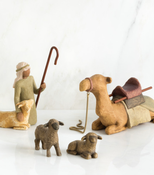 Willow Tree Shepherd & Stable Animals