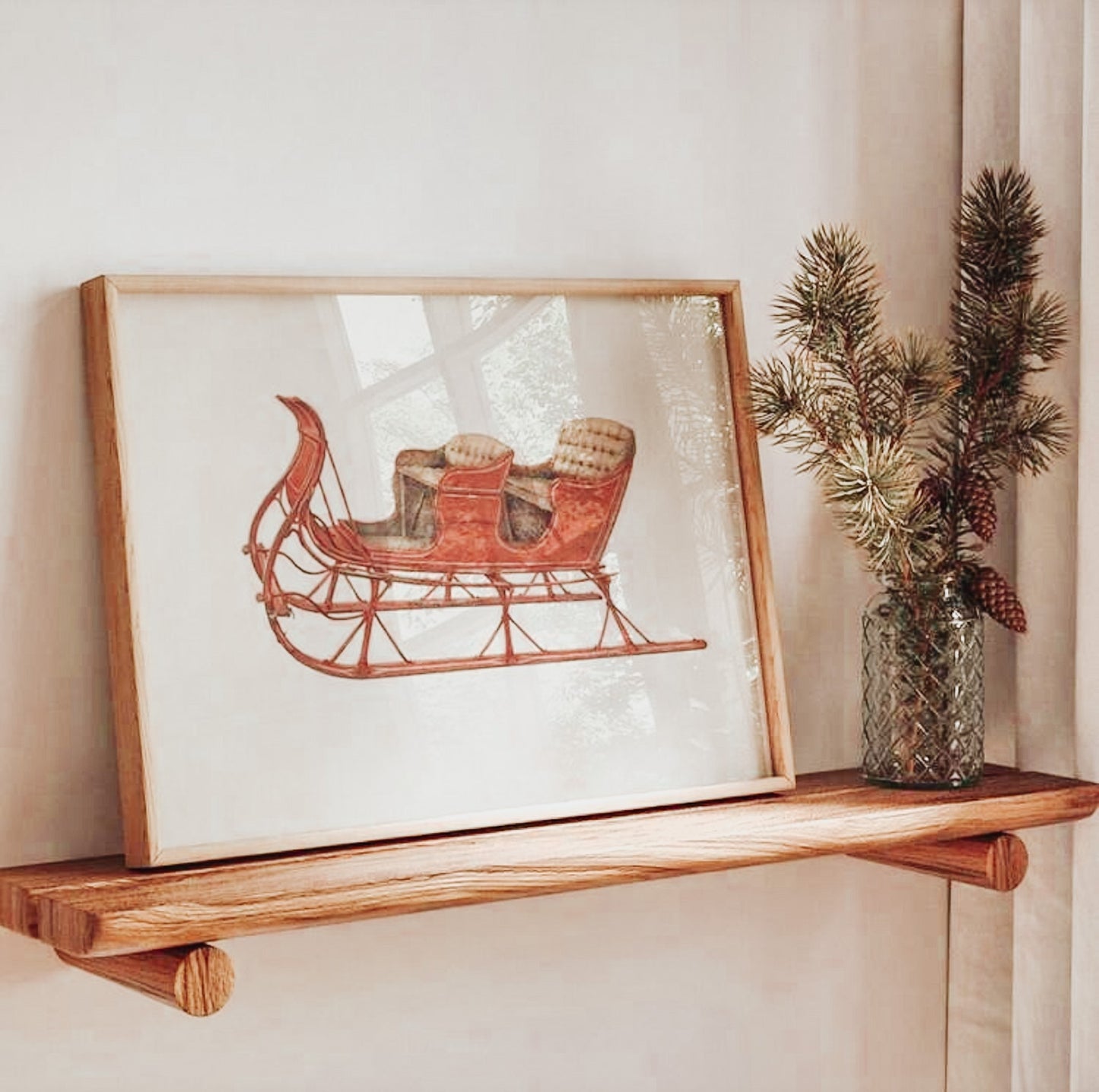 Vintage Sleigh Wall Art