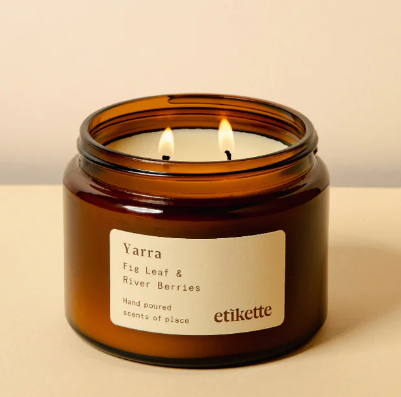 Etikette "Yarra" Fig Leaf & River Berries Candle