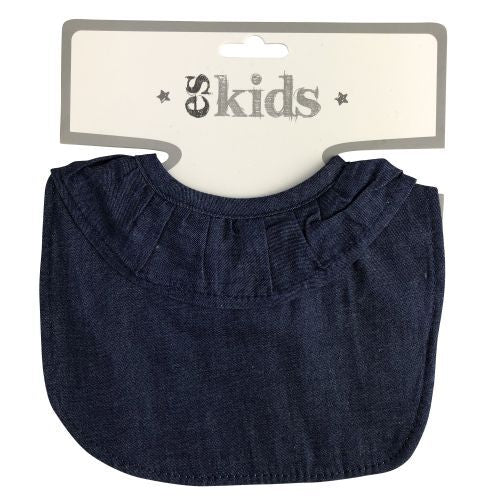 ES Kids - Ruffle Bib - Dark Denim