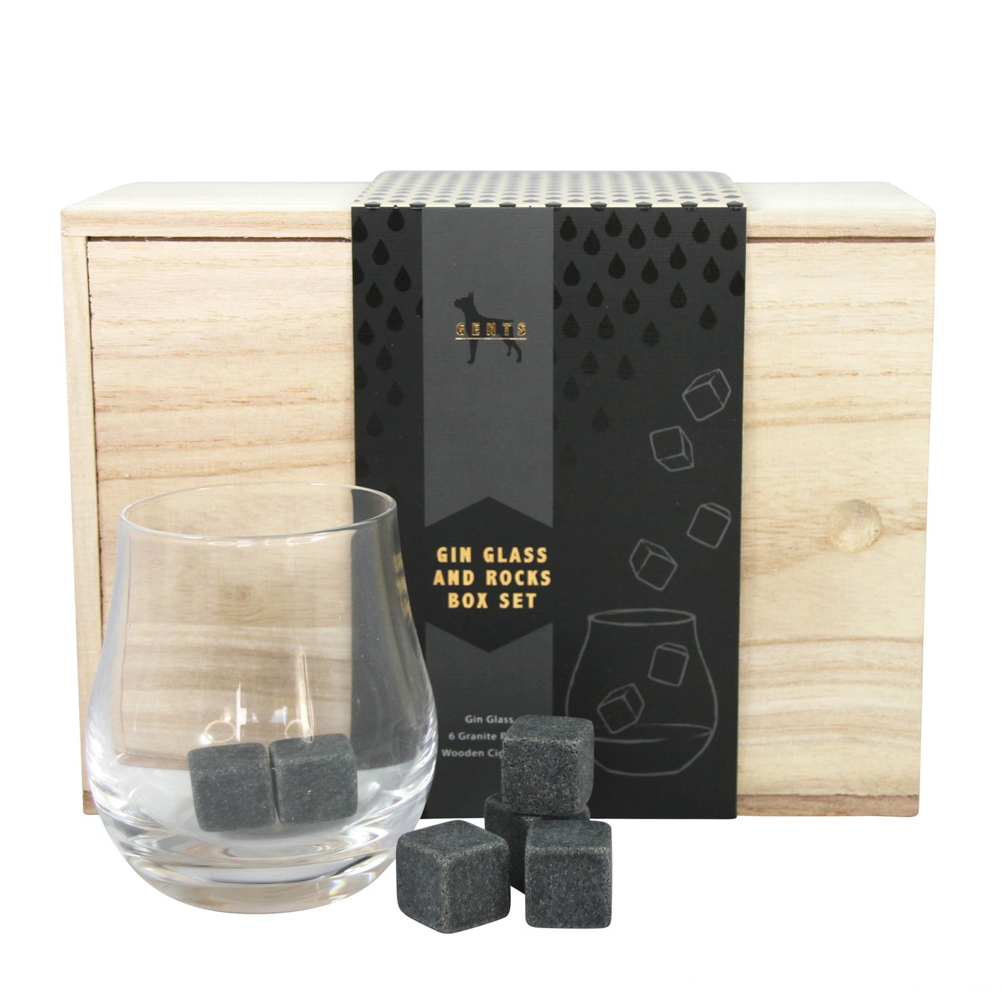 Diesel & Dutch - Gents Gin Glass & Rocks Box Set