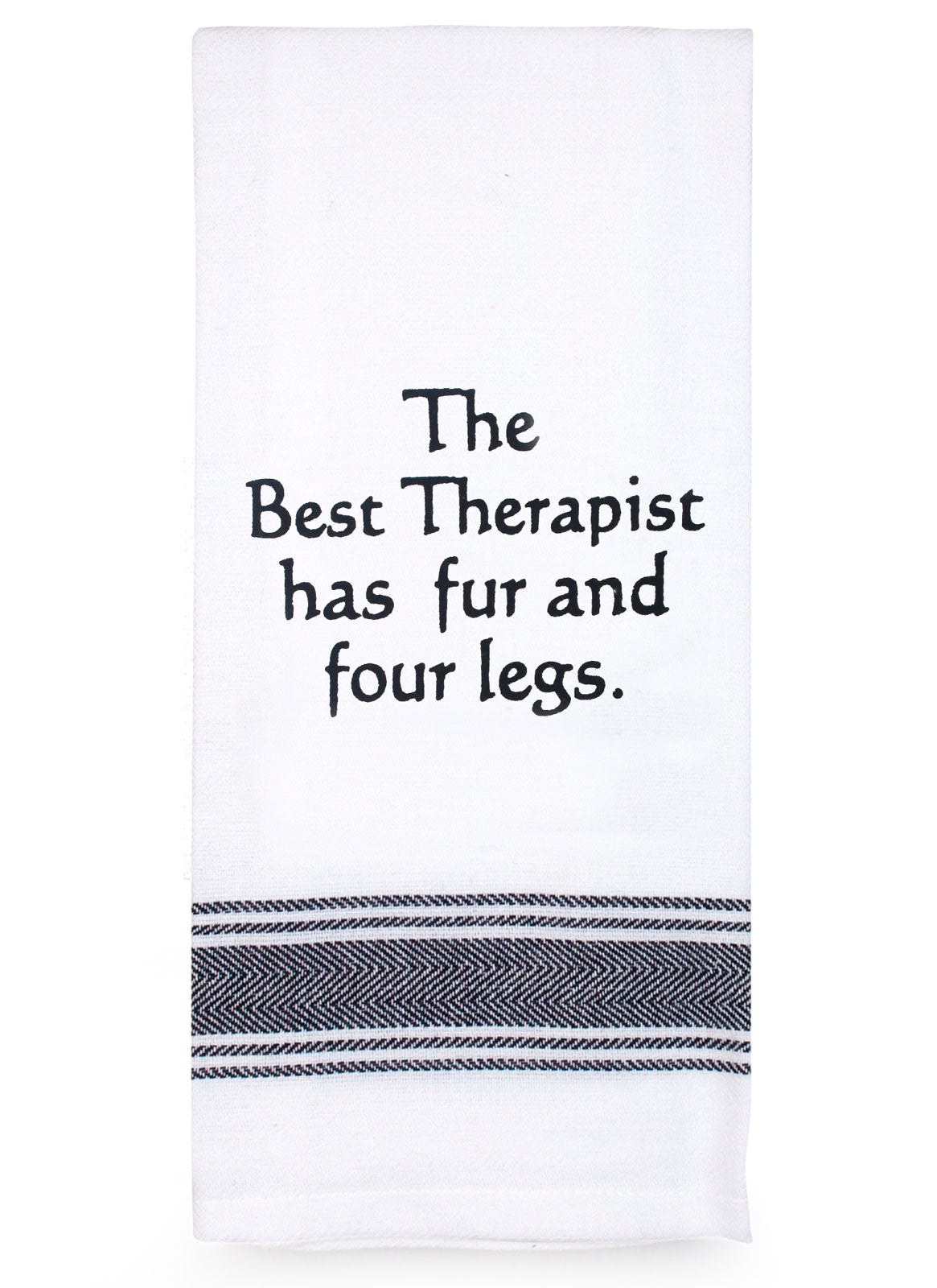 Tea Towel "Best Therapist" Saying