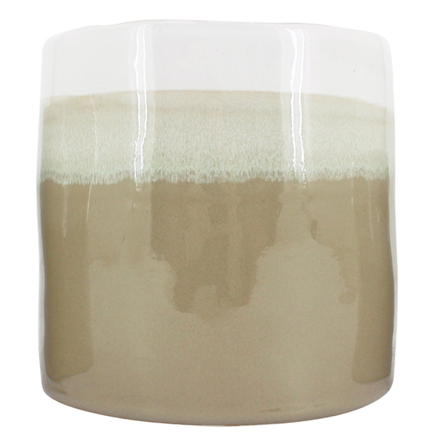 "Aria" Planter Pot Taupe 16x15cm