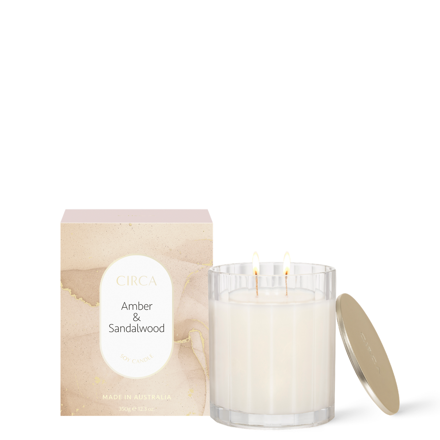 Circa Amber & Sandalwood Soy Candle