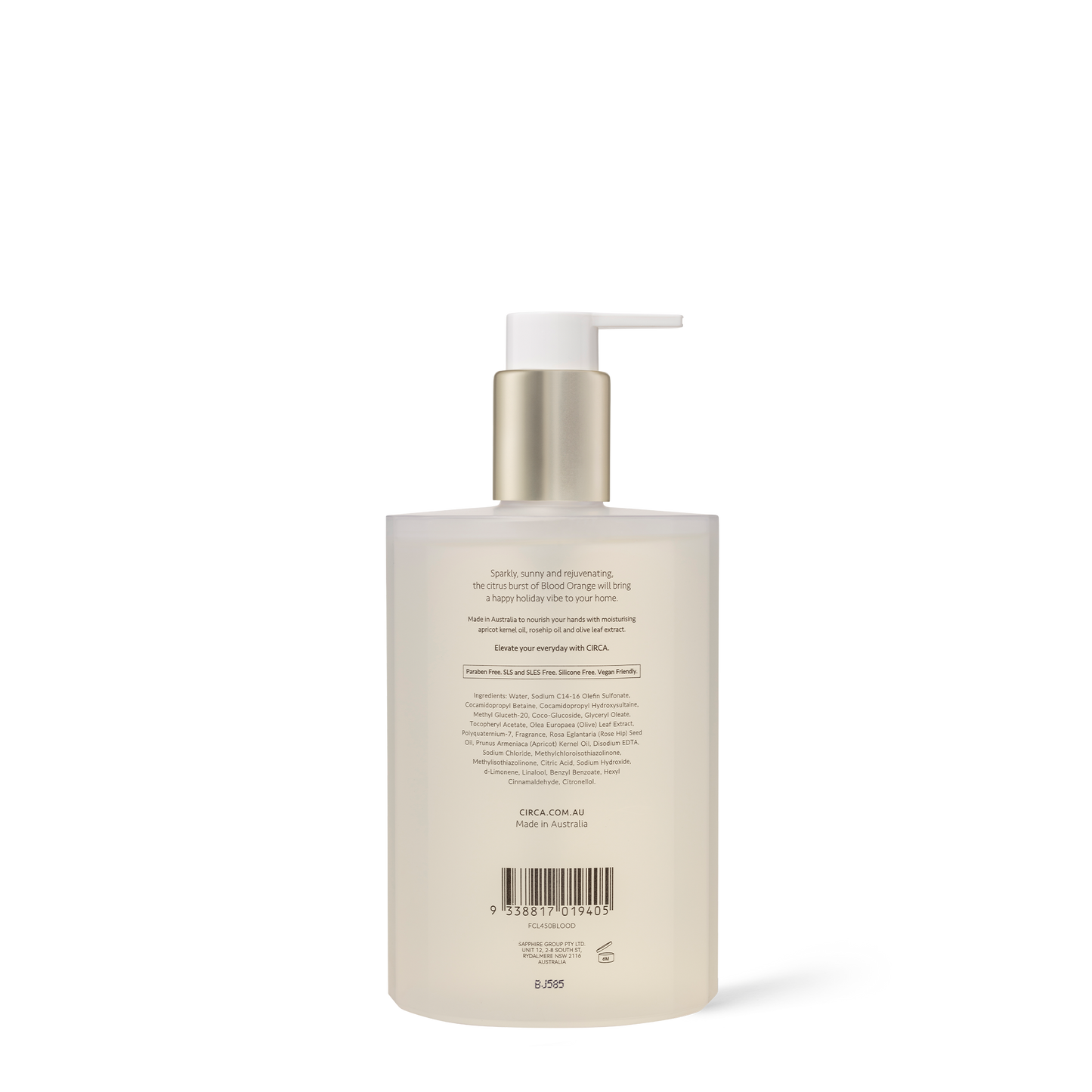 Circa Blood Orange Hand Wash 450mL
