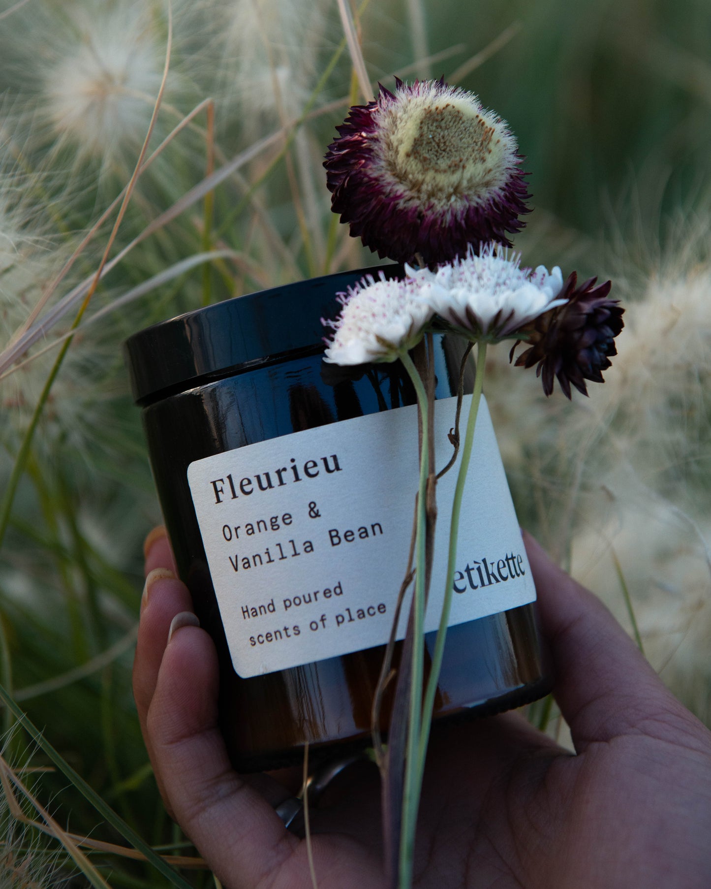 Etikette "Fleurieu" Orange & Vanilla Candle
