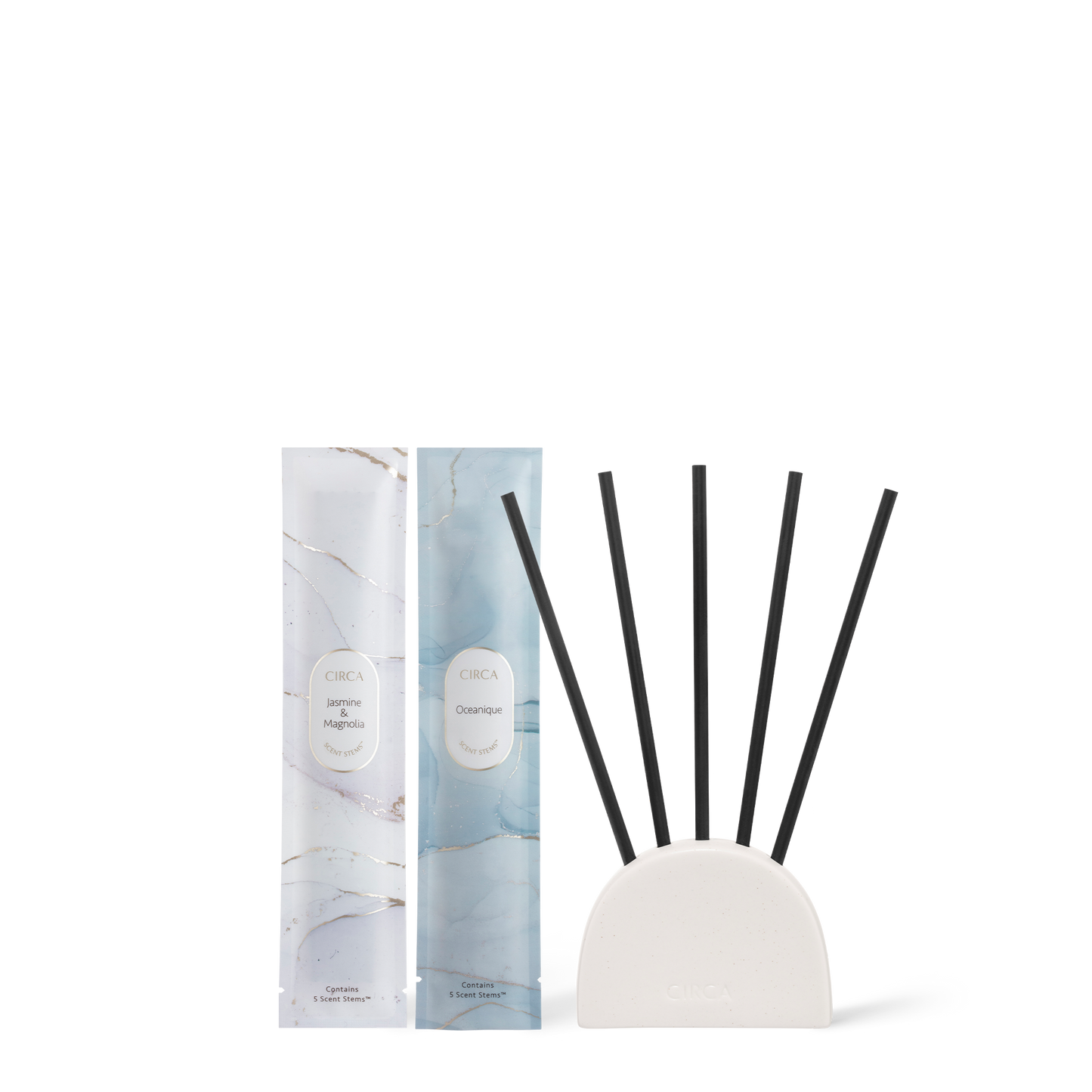 Circa Oceanique & Jasmine + Magnolia Liquidless Diffuser Set