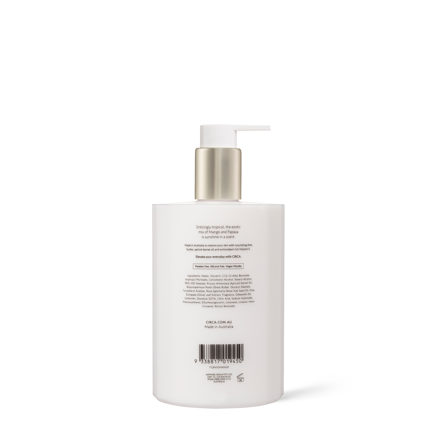 Circa Mango & Papaya Hand Lotion 450mL