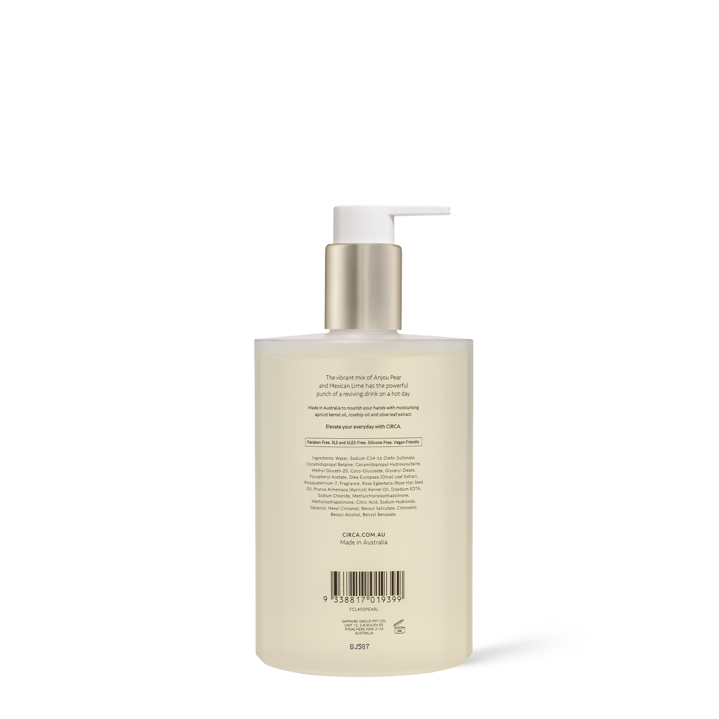 Circa "Pear & Lime" Hand Wash 450mL